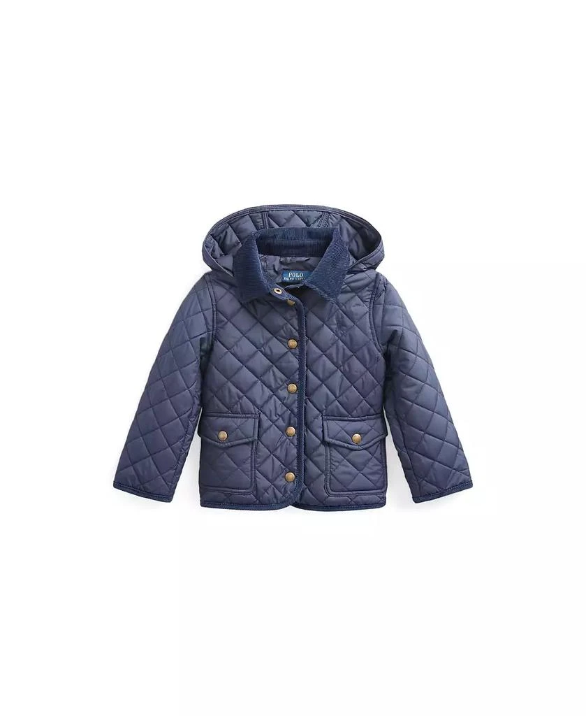 商品Ralph Lauren|Toddler and Little Girls Quilted Water-Repellent Barn Jacket,价格¥767,第4张图片详细描述