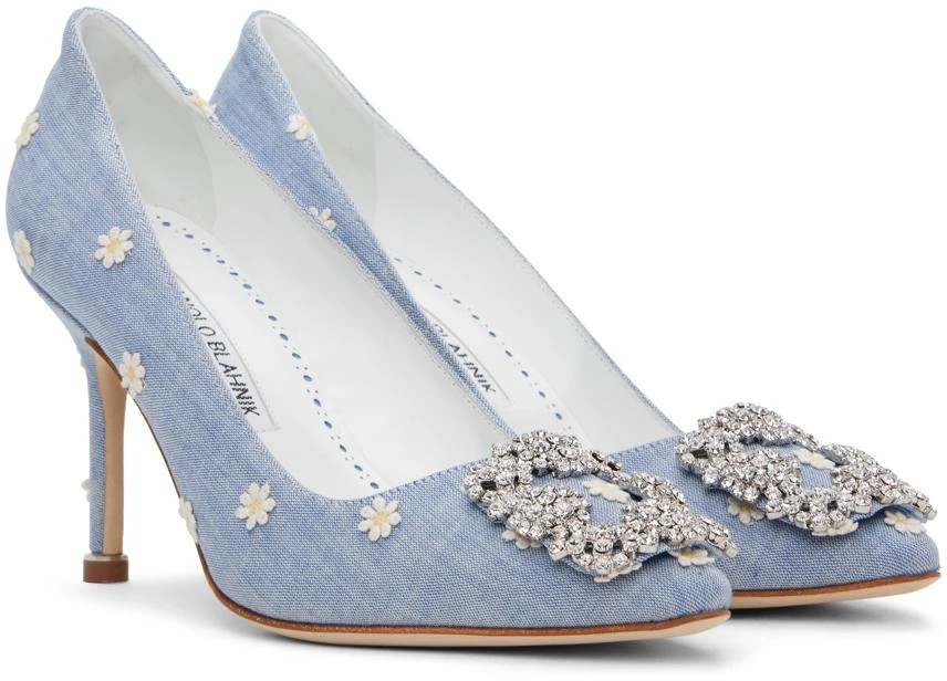 商品Manolo Blahnik|Blue Hangisi 90 Heels,价格¥5674,第4张图片详细描述