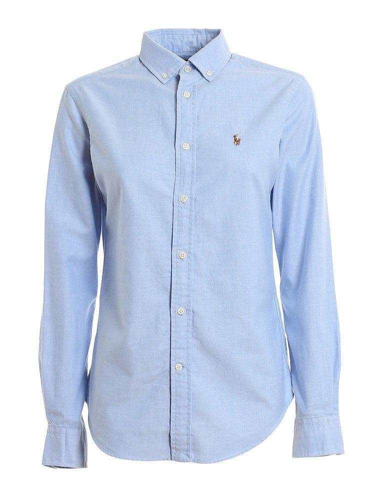 商品Ralph Lauren|Polo Ralph Lauren Logo Embroidered Buttoned Shirt,价格¥792,第1张图片