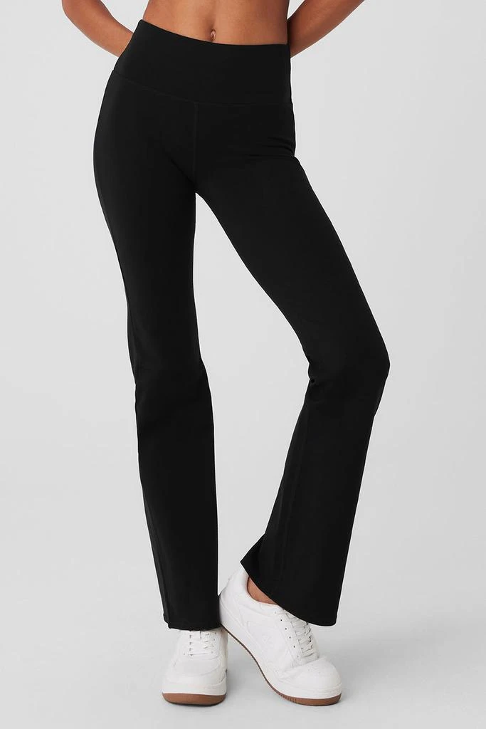 商品Alo|Airbrush High-Waist Flare Legging - Black,价格¥810,第1张图片