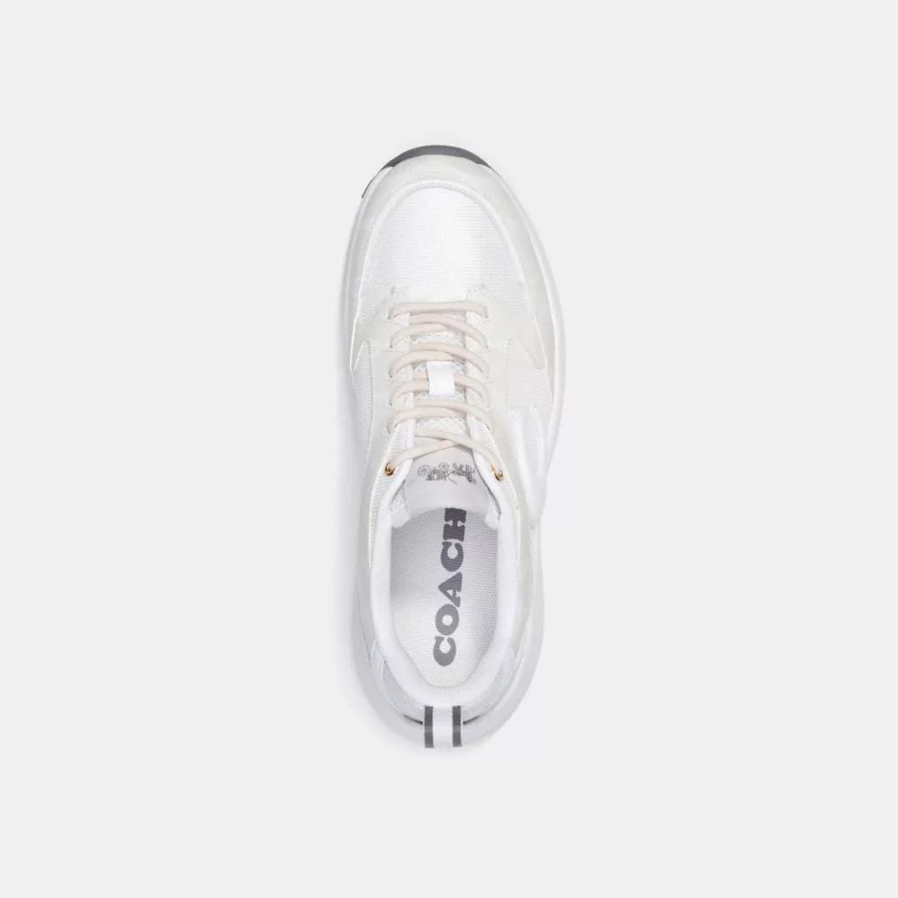 コーチ C275 SIG TECH RUNNER US 7 スニーカー白黒 C275 Tech Runner In Signature Canvas – On Sale Now with Up