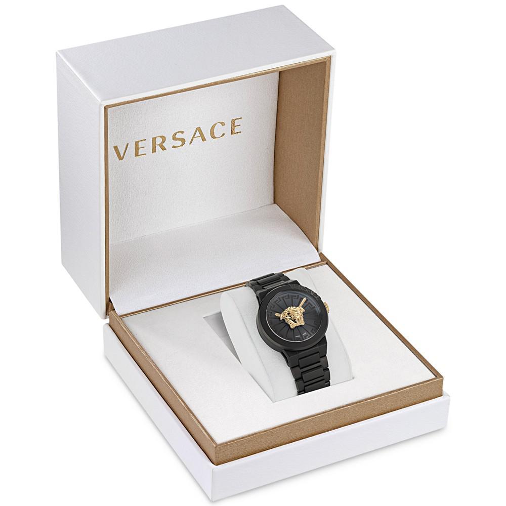 商品Versace|Women's Swiss Medusa Infinite Black Ion Plated Stainless Steel Bracelet Watch 38mm,价格¥11763,第6张图片详细描述