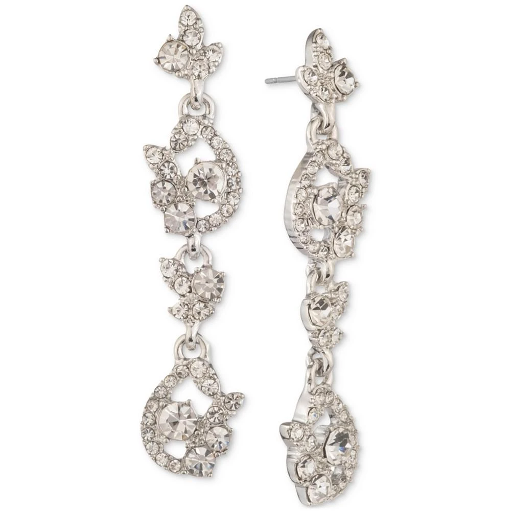 商品Givenchy|Crystal Cluster Linear Drop Earrings,价格¥218,第1张图片