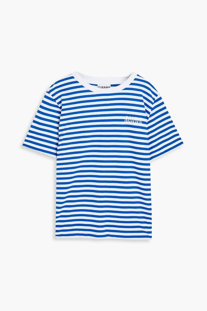 商品Ganni|Daphne striped cotton-blend jersey T-shirt,价格¥361,第3张图片详细描述