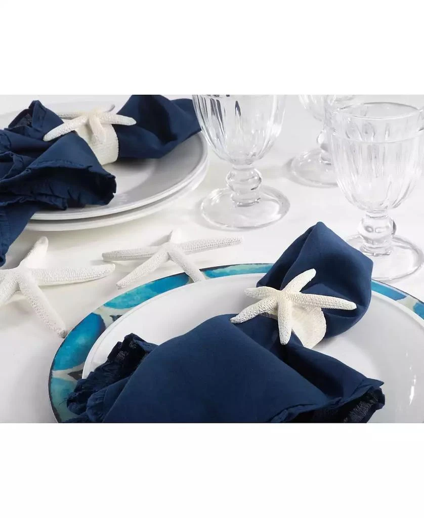 商品Saro Lifestyle|Neptune Collection Starfish Napkin Ring, Set of 4,价格¥175,第2张图片详细描述