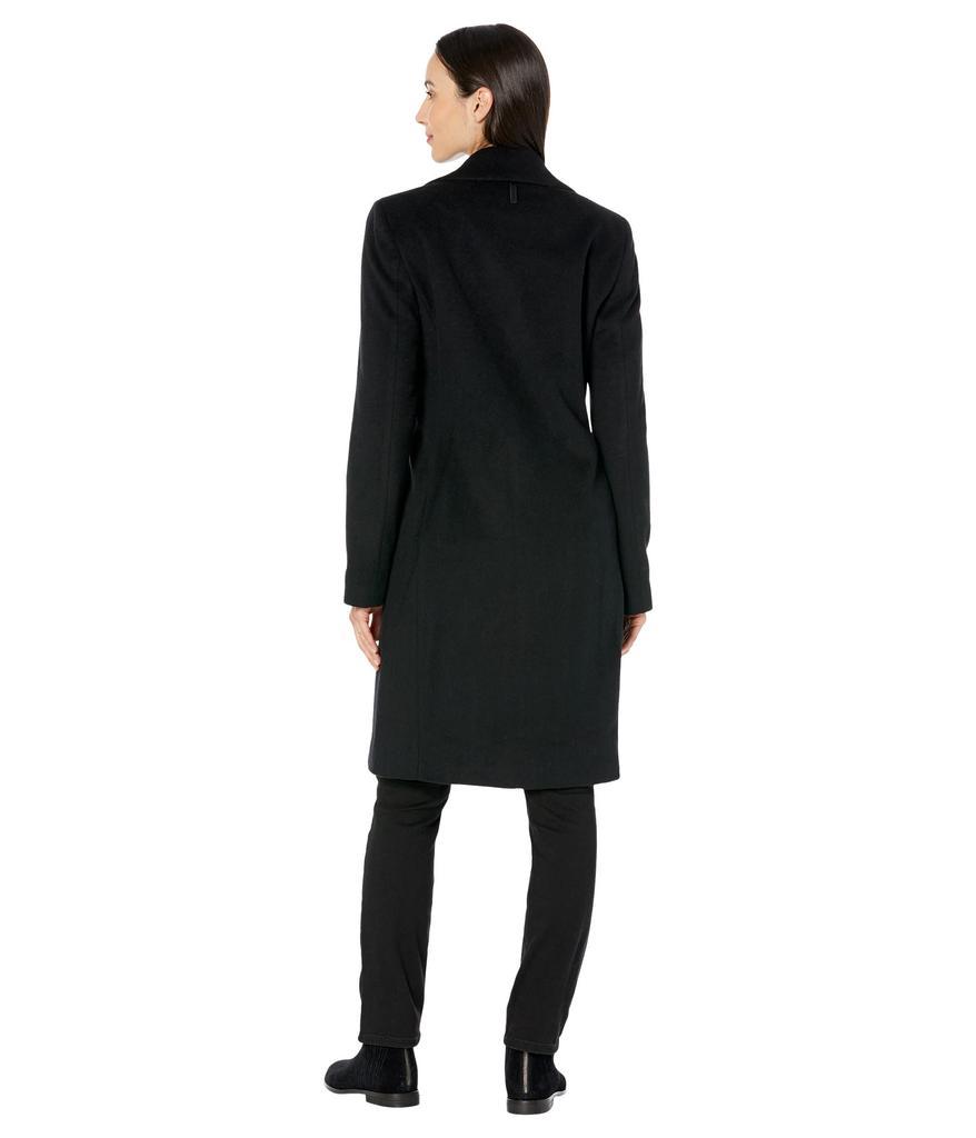 商品DKNY|Faux-Leather Trim Walker Coat,价格¥2351,第4张图片详细描述