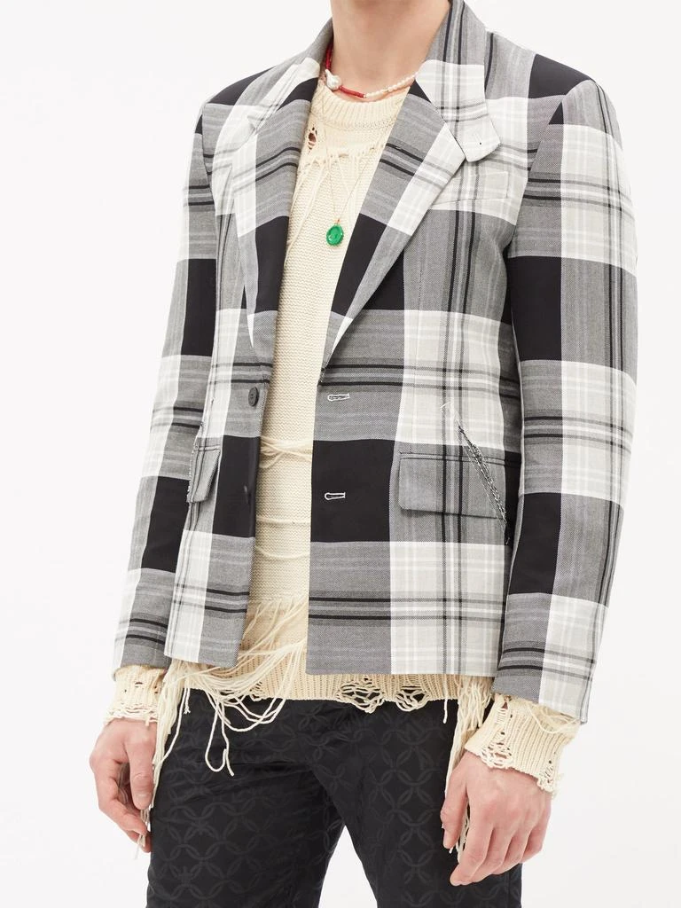 商品Charles Jeffrey Loverboy|They Them check recycled-twill suit jacket,价格¥2755,第2张图片详细描述