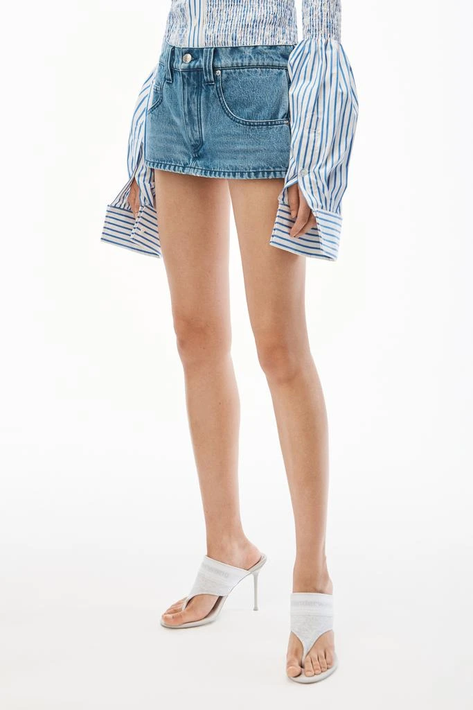 商品Alexander Wang|RAVER SKORT IN DENIM,价格¥1059,第4张图片详细描述