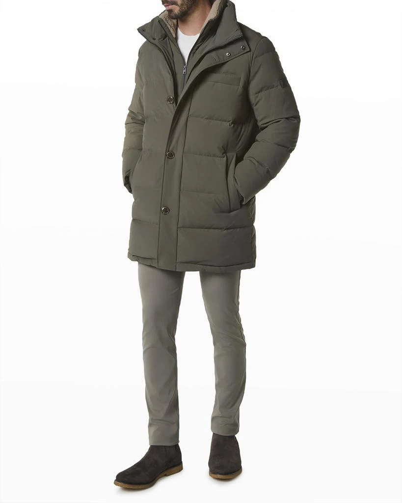 商品Andrew Marc|Men's Shelton Down Parka w/ Shearling Bib,价格¥3013,第1张图片详细描述