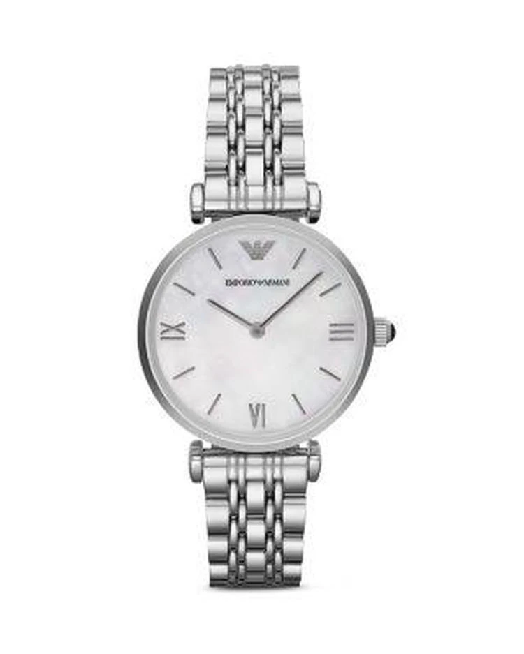 商品Emporio Armani|Three Hand 不锈钢手表，43毫米,价格¥2187,第1张图片