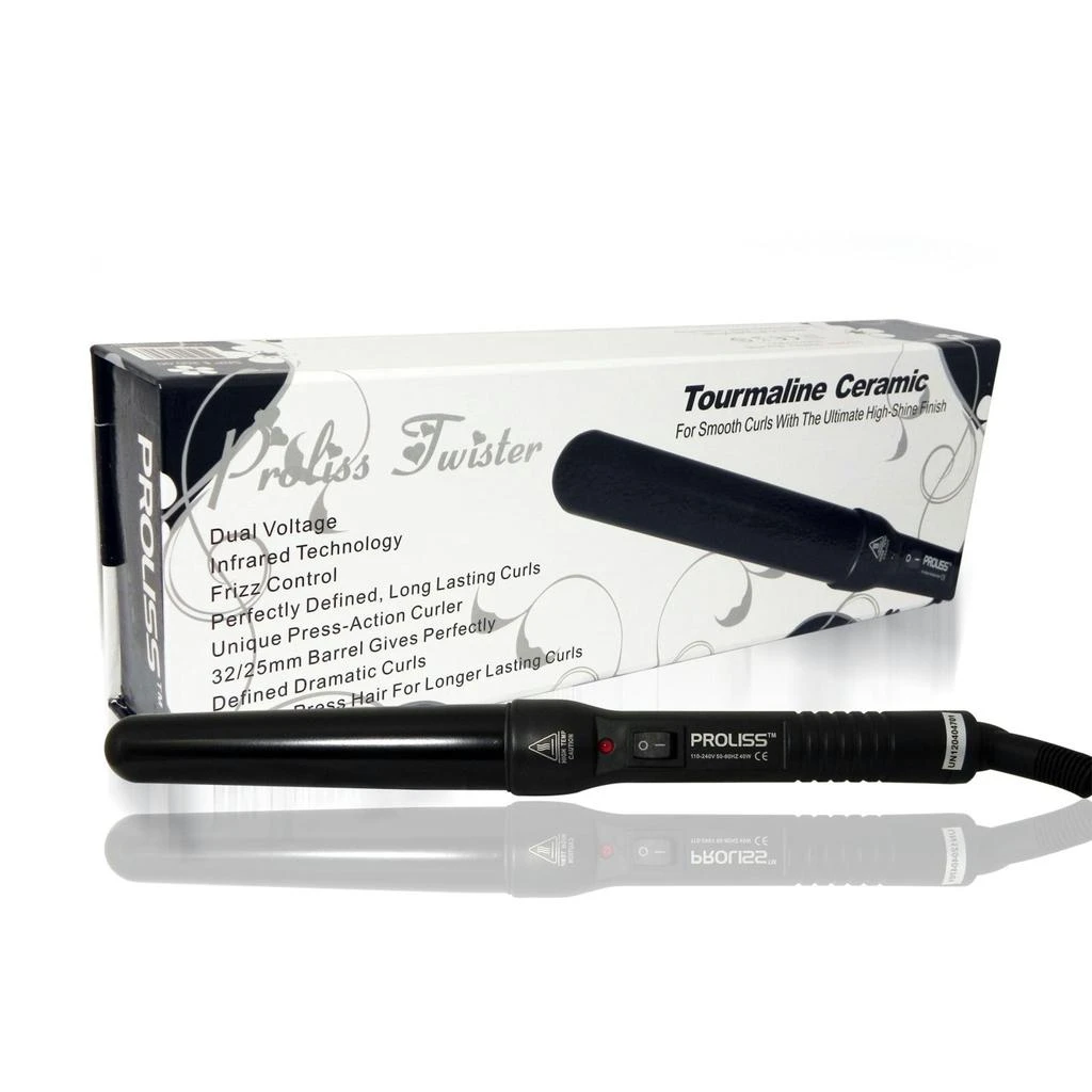商品Proliss|The Twister - 25mm-32mm Tourmaline-Infused Ceramic Pro Curling Wand,价格¥396,第1张图片