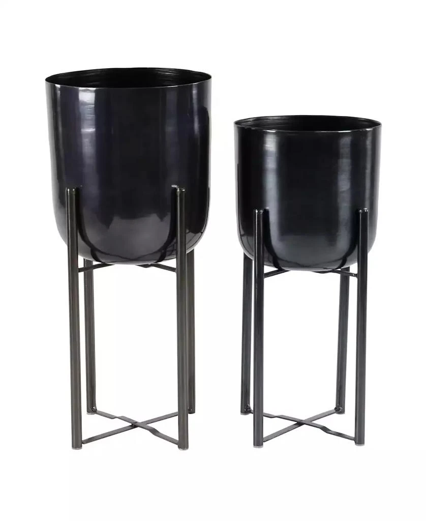商品Rosemary Lane|Bucket Planter with Stand, Set of 2,价格¥801,第1张图片