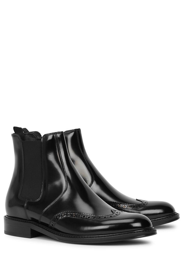 商品Yves Saint Laurent|Army black glossed leather Chelsea boots,价格¥5792,第4张图片详细描述