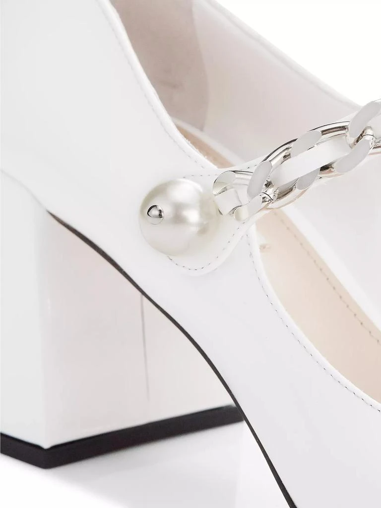 Patent Leather Square-Toe Mary Jane Pumps 商品