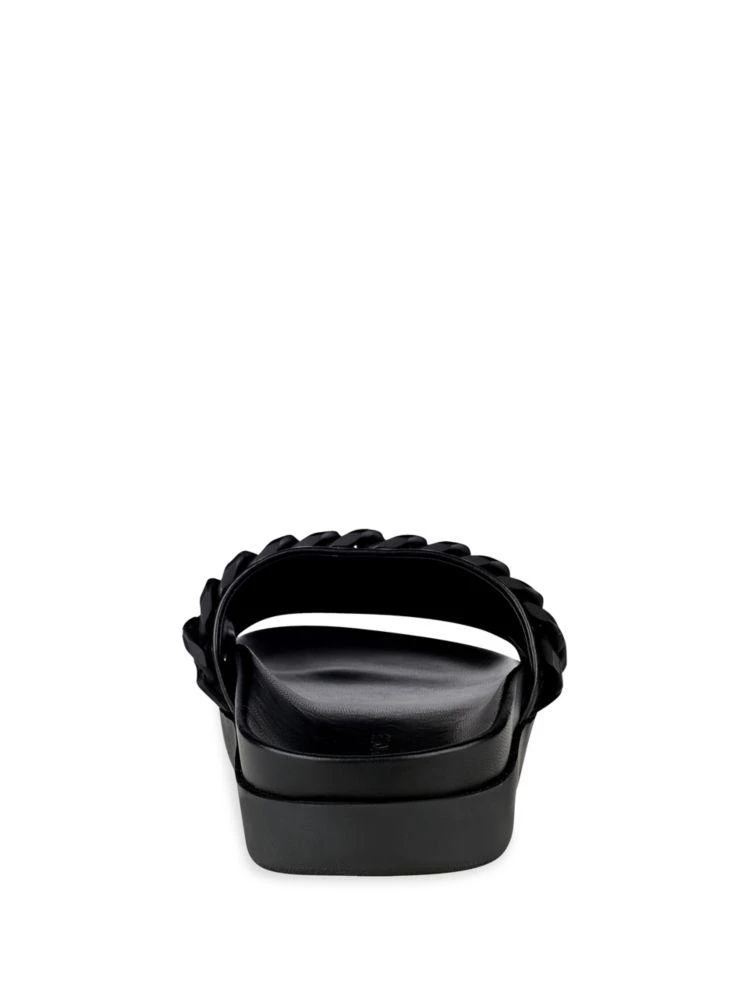 商品KENDALL & KYLIE|Shiloh Chain-Link Leather Pool Slide Sandals,价格¥376,第2张图片详细描述
