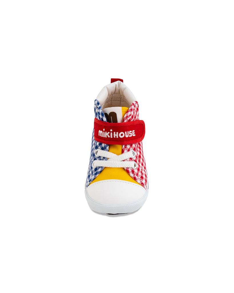 Unisex Patchwork Gingham High Top Second Shoes - Walker, Toddler商品第4张图片规格展示