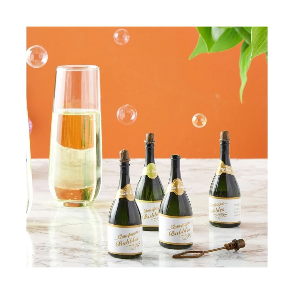 商品Juvale|108 Pack Small Bubble Wedding Favors, Mini Champagne Bottle Design for Bulk Party Favors (22.5 ml),价格¥307,第3张图片详细描述