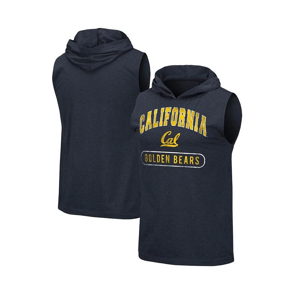 商品Colosseum|Men's Heathered Navy Cal Bears Varsity Hoodie Tank Top,价格¥226,第1张图片
