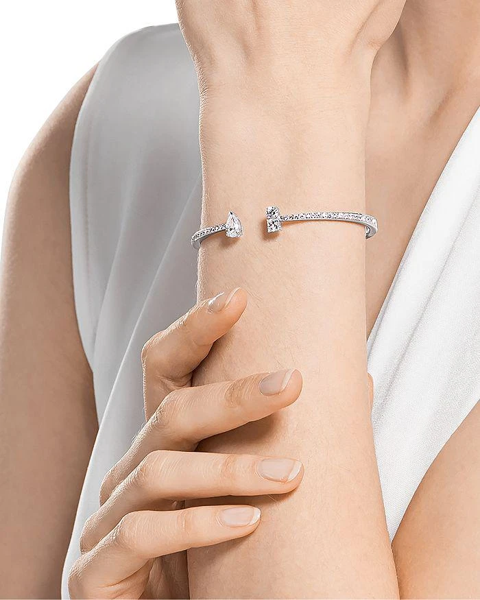 商品Swarovski|Attract Mixed Crystal Cuff Bracelet in Silver Tone,价格¥1115,第2张图片详细描述