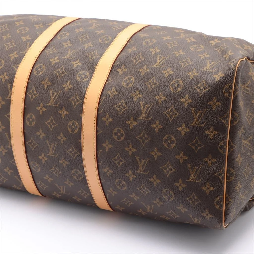 商品[二手商品] Louis Vuitton|Louis Vuitton Brown Monogram Canvas Leather Keepall 55 cm Duffle Bag Luggage,价格¥11870,第3张图片详细描述