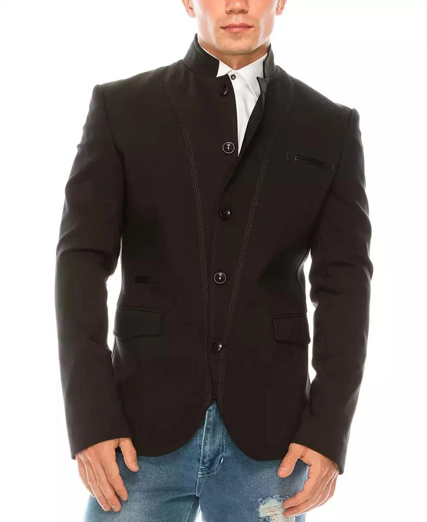 商品RON TOMSON|Men's Modern Symmetric Button Closure Sports Jacket,价格¥2596,第1张图片