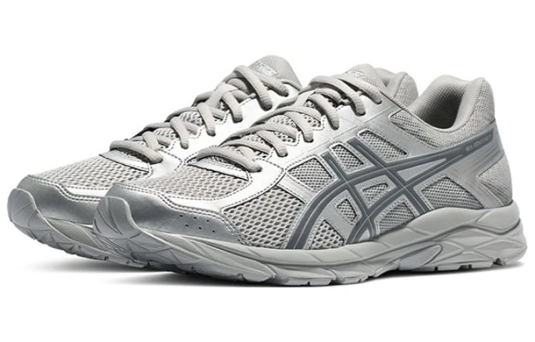 商品[国内直发] Asics|Gel-Contend 4 舒适 运动 网布织物合成革 低帮 训练跑步鞋 男款 灰色,价格¥503,第3张图片详细描述