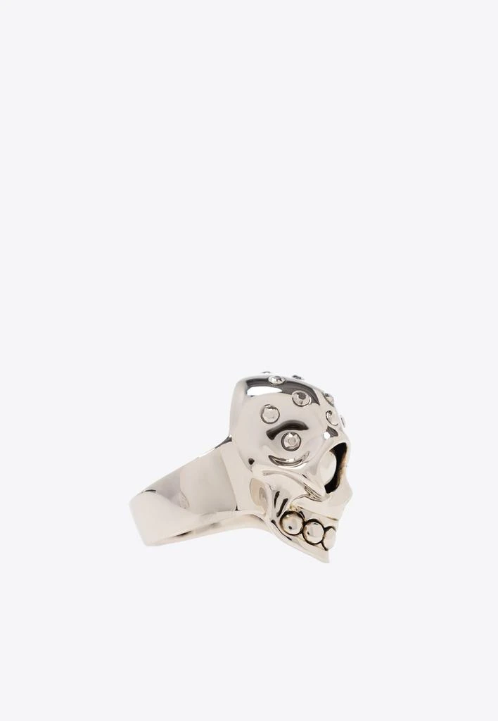 商品Alexander McQueen|Skull Jeweled Brass Ring,价格¥4208,第2张图片详细描述