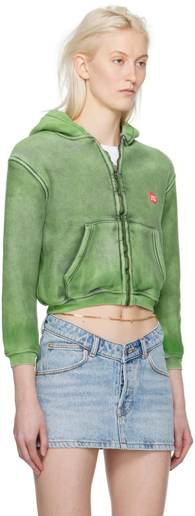 商品Alexander Wang|Green Shrunken Hoodie,价格¥1727,第2张图片详细描述