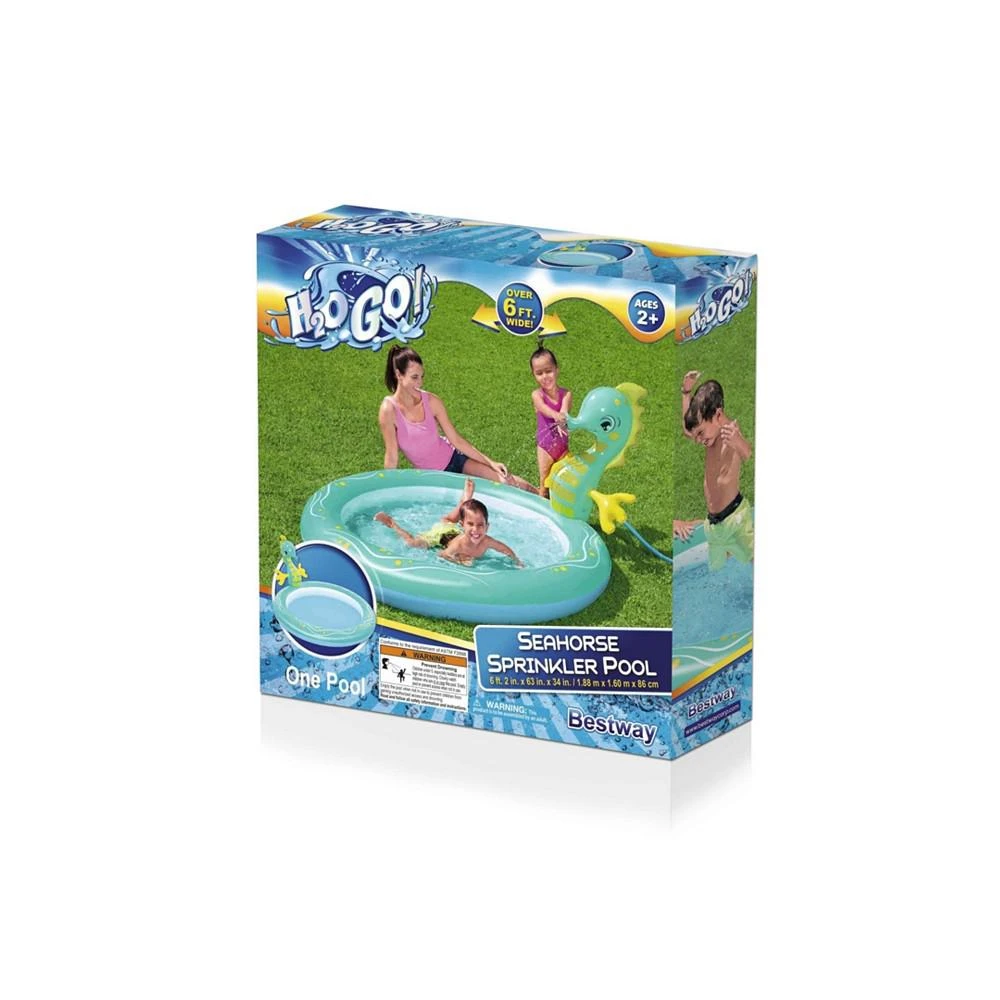 商品WOWMAZING|Bestway H2OGO! Seahorse Inflatable Sprinkler Pool,价格¥172,第3张图片详细描述