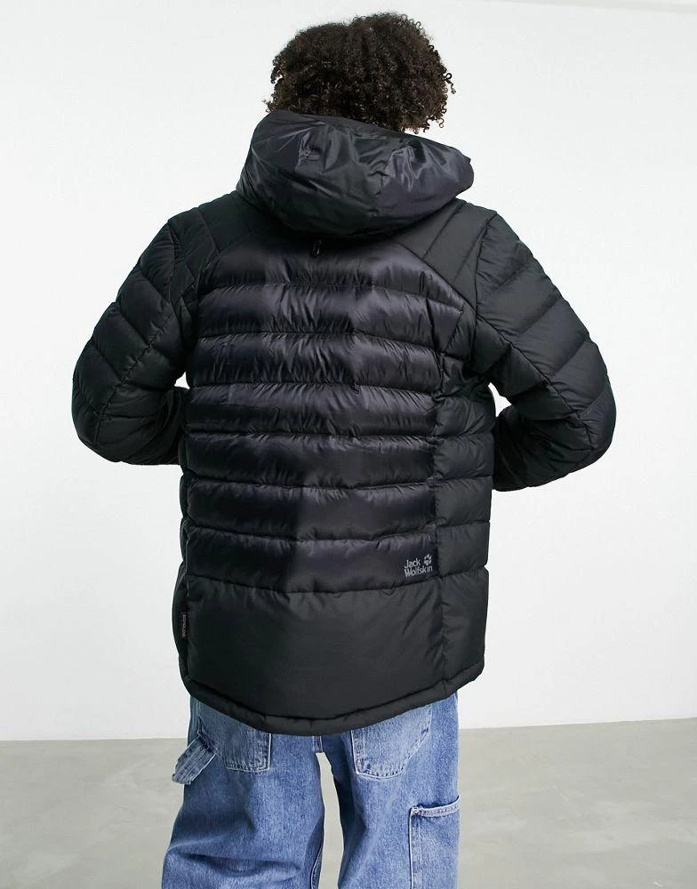 商品Jack Wolfskin|Jack Wolfskin North Climate puffer jacket in black,价格¥1046,第3张图片详细描述