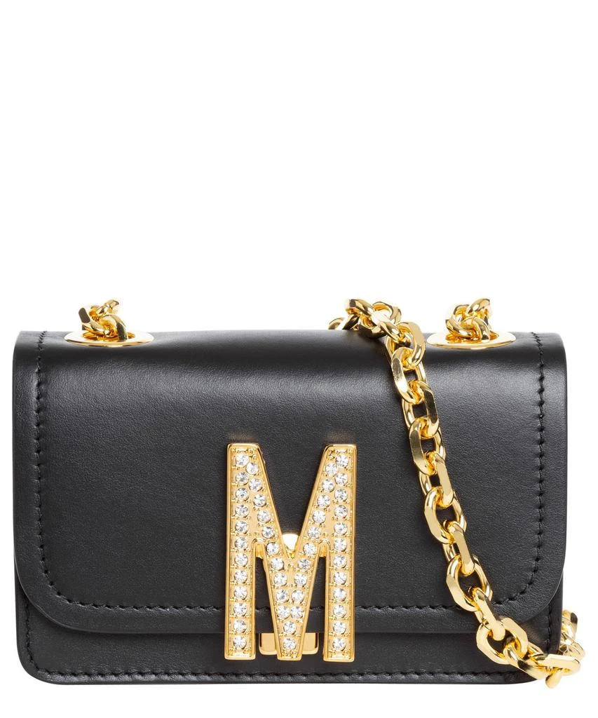 商品Moschino|Moschino Logo Plaque Chained Crossbody Bag,价格¥2982,第1张图片