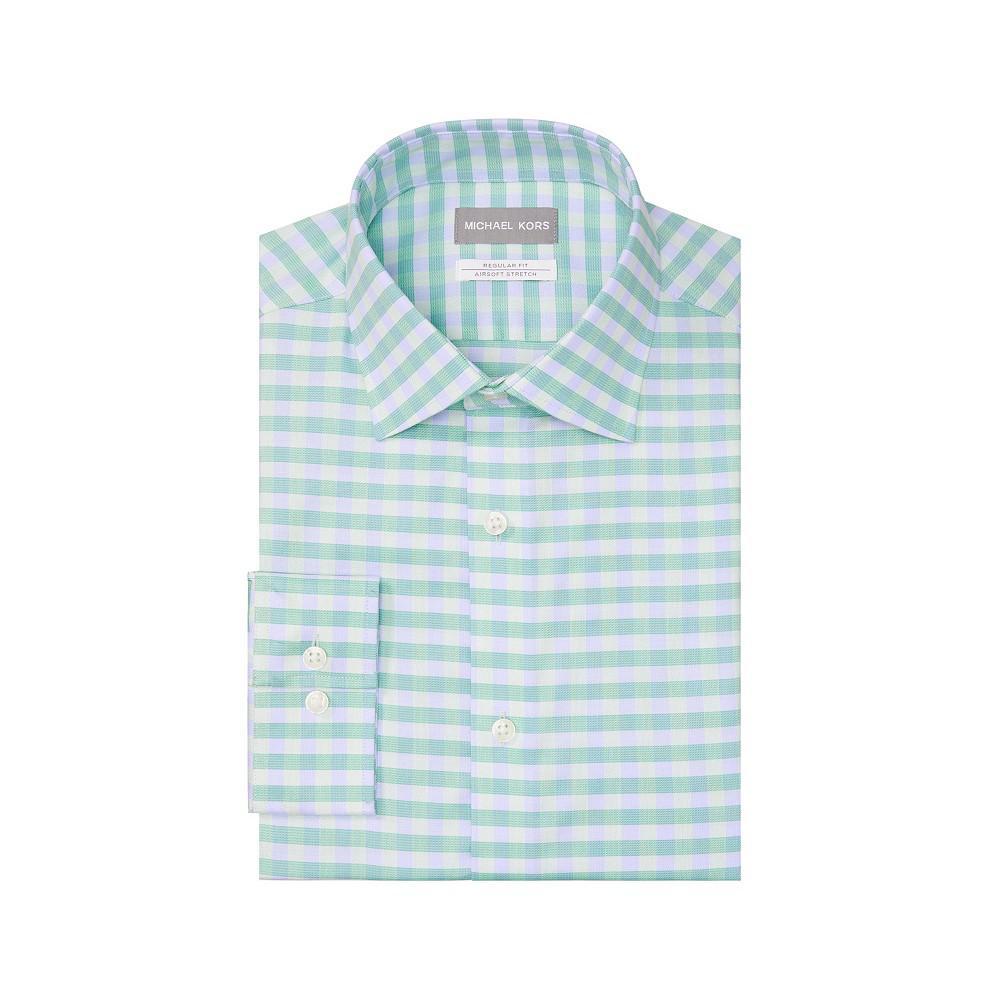 商品Michael Kors|Men's Regular-Fit Performance Stretch Check Dress Shirt,价格¥255,第1张图片