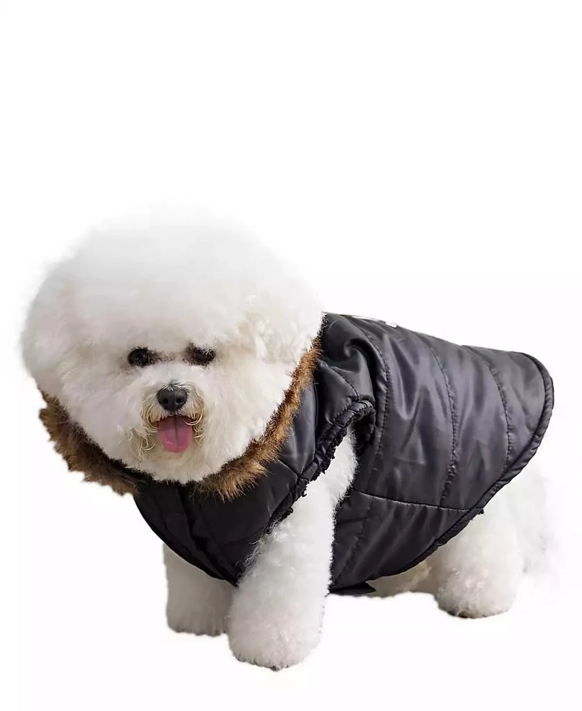商品Juicy Couture|Faux Fur Hooded Pet Jacket for Dogs and Cats, Extra Small/Small,价格¥225,第5张图片详细描述