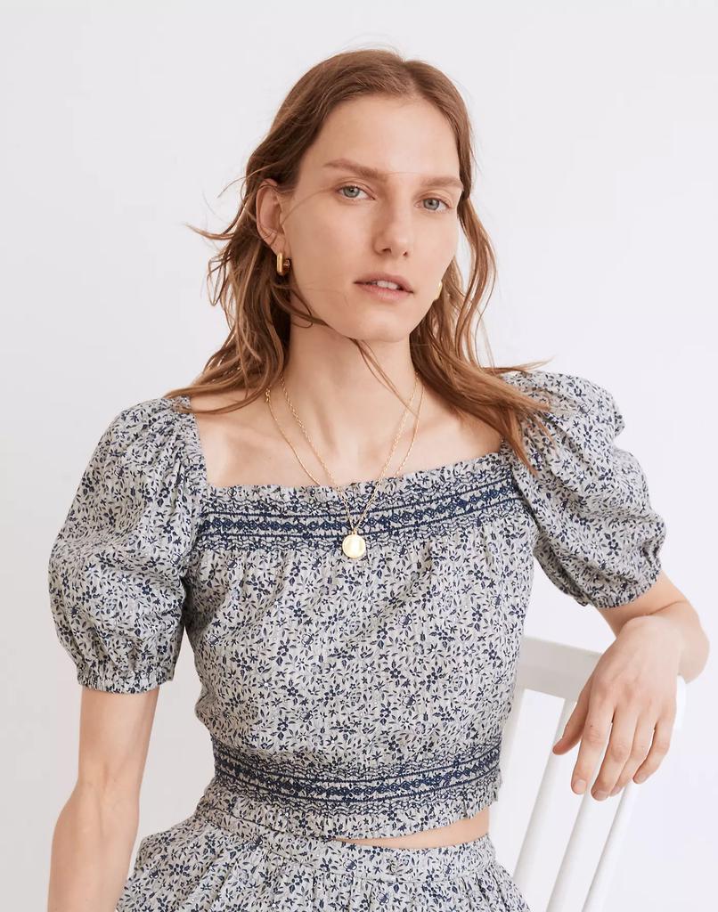 商品Madewell|Jeanette Top in Florentine Floral,价格¥493,第4张图片详细描述