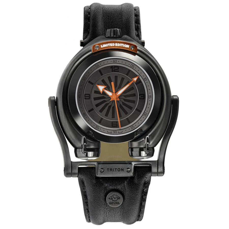 商品Gevril|Triton Automatic Black Dial Men's Watch 3405,价格¥9733,第1张图片