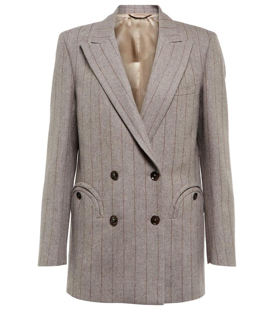 商品BLAZÉ MILANO|细条纹羊毛混纺西装式外套,价格¥8015,第1张图片