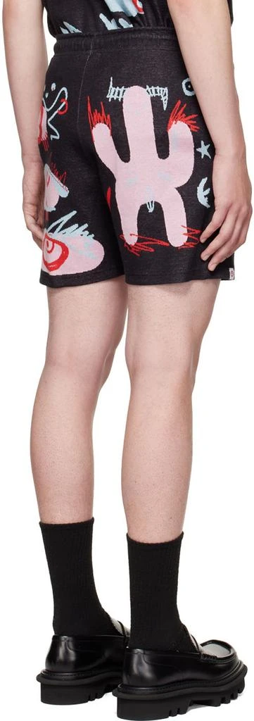 商品Charles Jeffrey Loverboy|Black Cotton Shorts,价格¥687,第3张图片详细描述