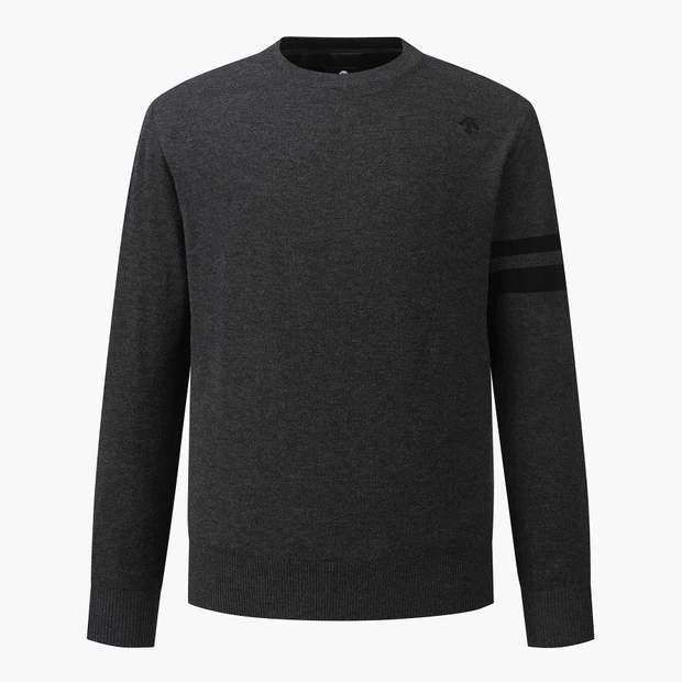 商品【预售商品15天发货】 DESCENTE|高尔夫系列男士条纹防风针织外套适合户外活动 DO42MFKPOA-CHAG,价格¥1413,第1张图片