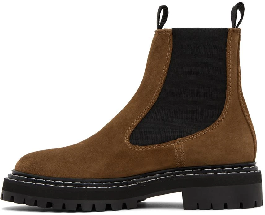 商品Proenza Schouler|Brown Lug Sole Chelsea Boots,价格¥2581,第3张图片详细描述