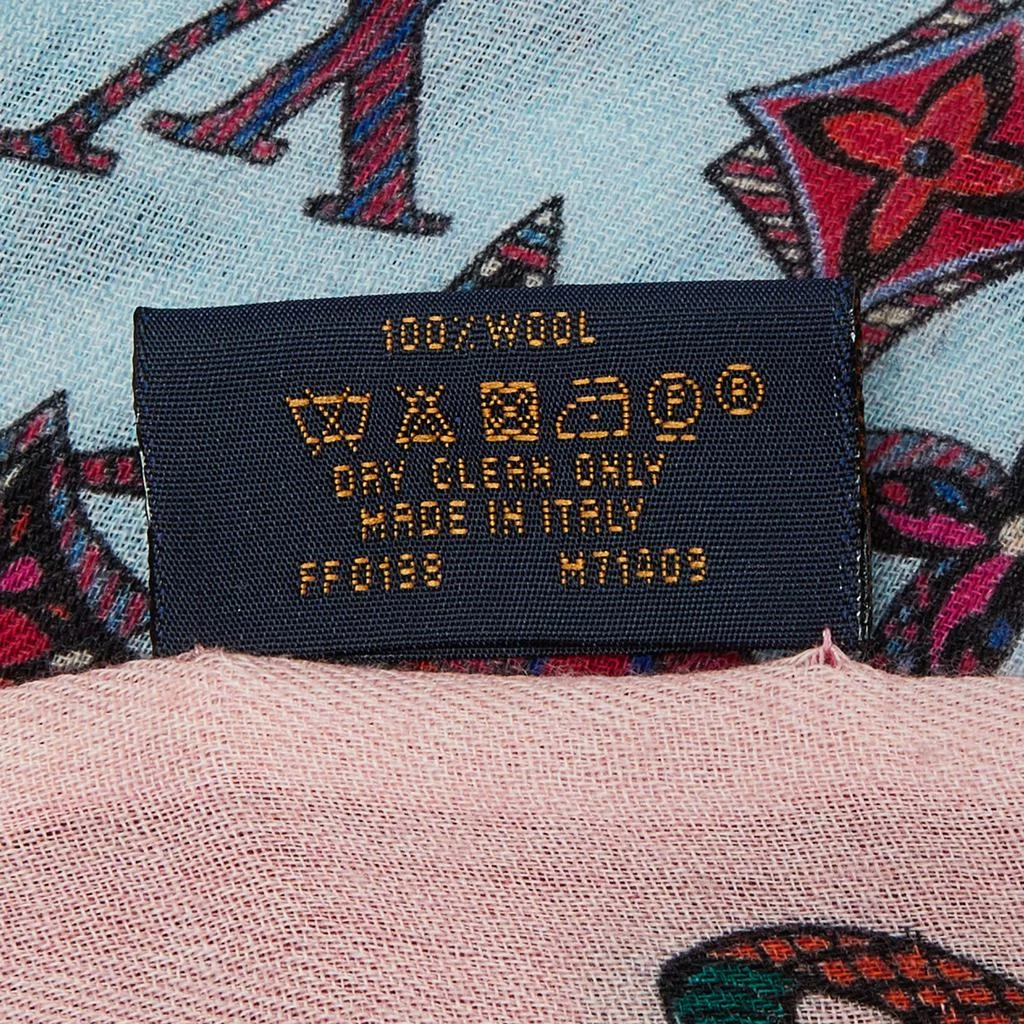 商品[二手商品] Louis Vuitton|Louis Vuitton Multicolor Printed Wool Fringed Scarf,价格¥2548,第4张图片详细描述