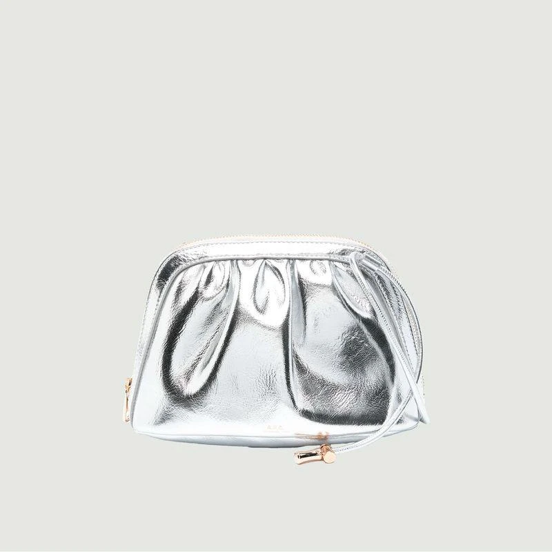 商品A.P.C.|Ninon metallic leather-effect purse bag Argent APC PARIS,价格¥2222,第1张图片