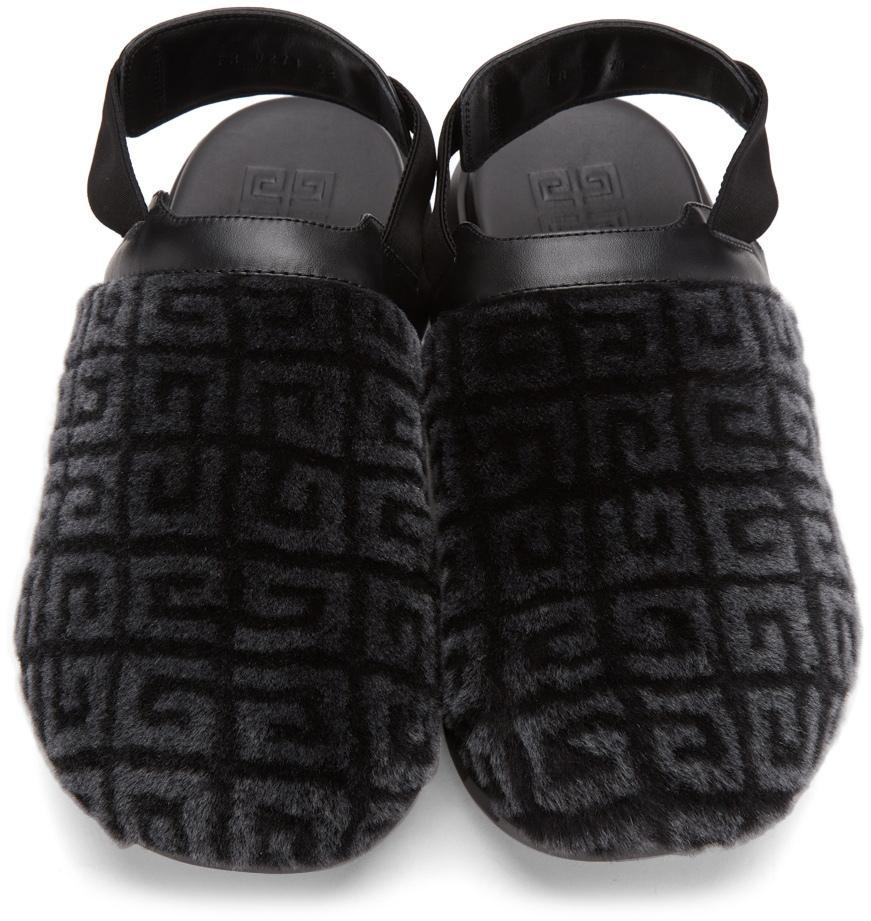 商品Givenchy|Black Shearling & Leather Marshmallow Loafers,价格¥6861,第7张图片详细描述