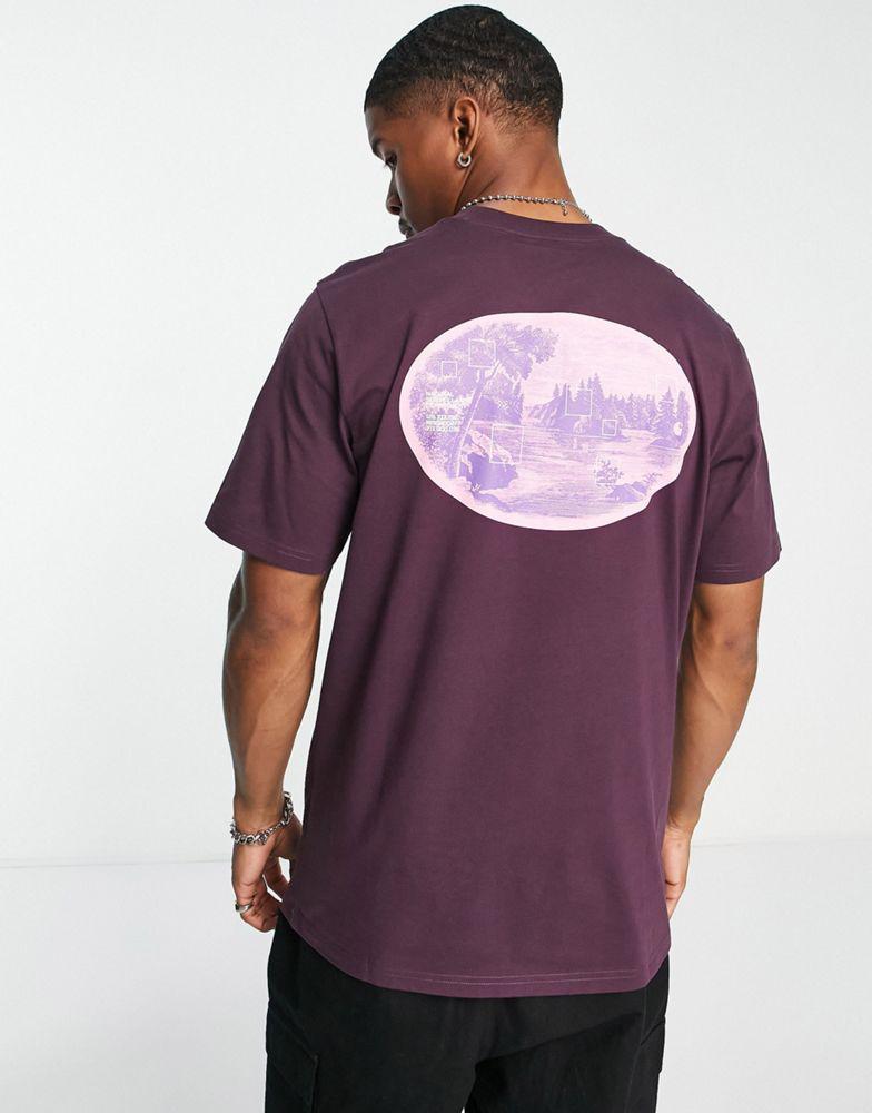 Carhartt WIP natural surveillance t-shirt in purple商品第1张图片规格展示