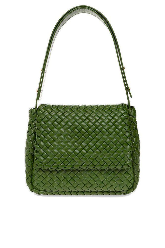 Bottega Veneta Cobble Intrecciato Foldover Top Shoulder Bag商品第1张图片规格展示