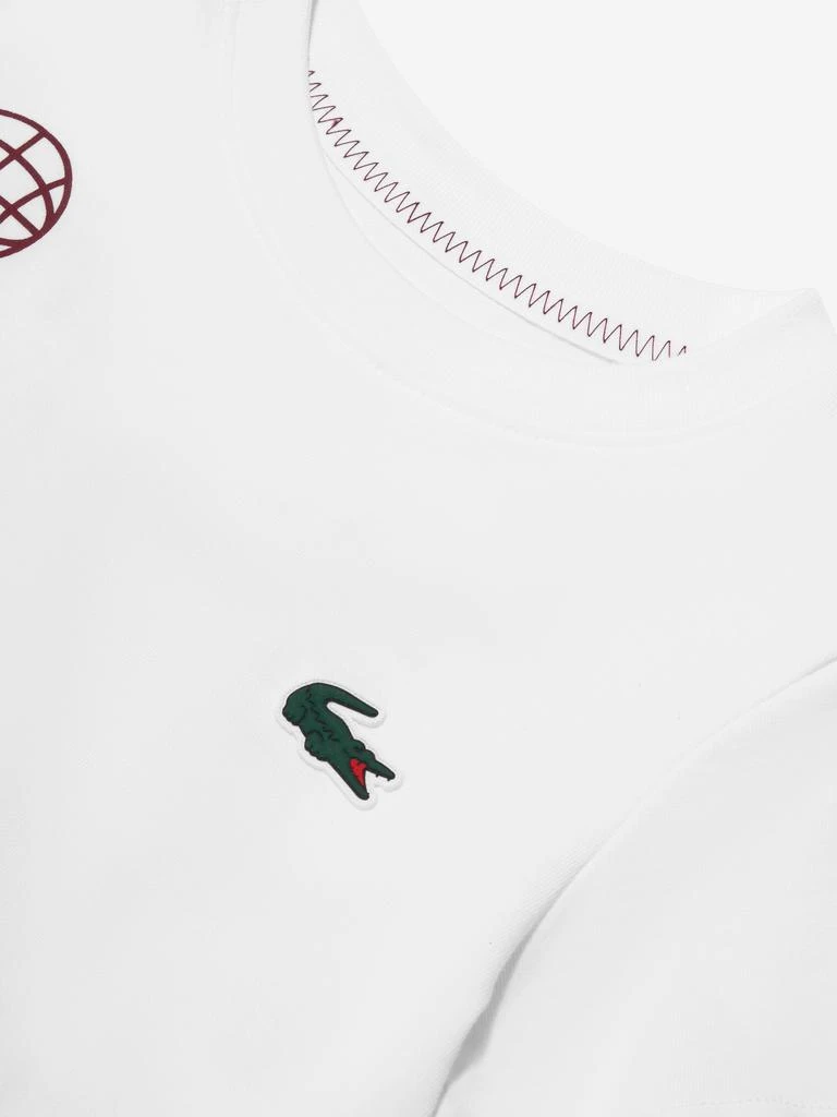 商品Lacoste|Lacoste Boys Tennis Logo T-Shirt in White,价格¥249,第5张图片详细描述
