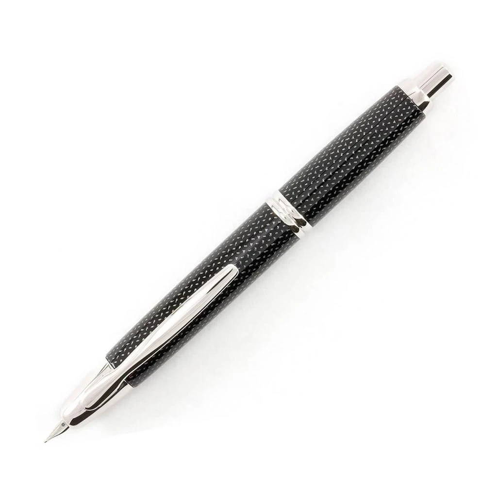 商品Pilot|Pilot Fountain Pen - Vanishing Point Retractable Nib, Black Carbonesque,价格¥1250,第3张图片详细描述