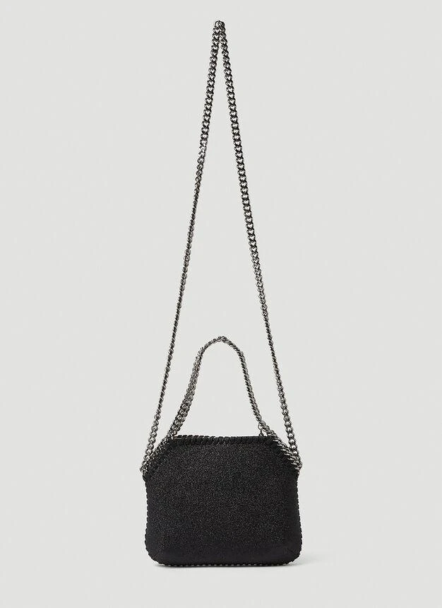 商品Stella McCartney|Falabella Mini Glitter Shoulder Bag in Black,价格¥4342,第3张图片详细描述