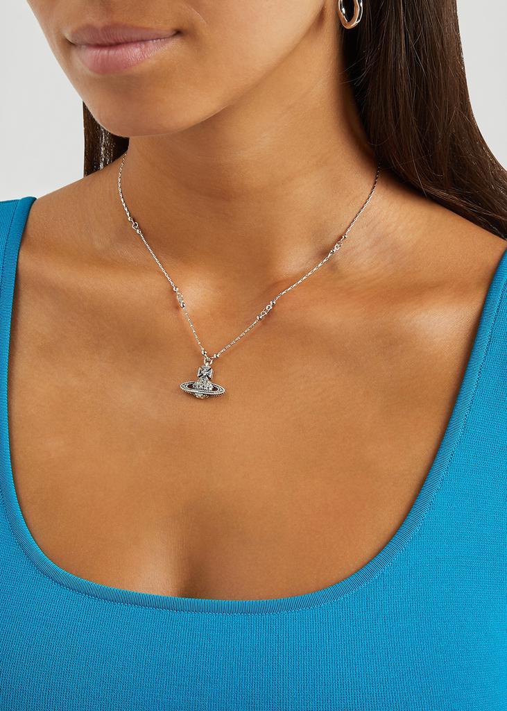 商品Vivienne Westwood|Glenda Bas Relief silver-tone orb necklace,价格¥960,第4张图片详细描述