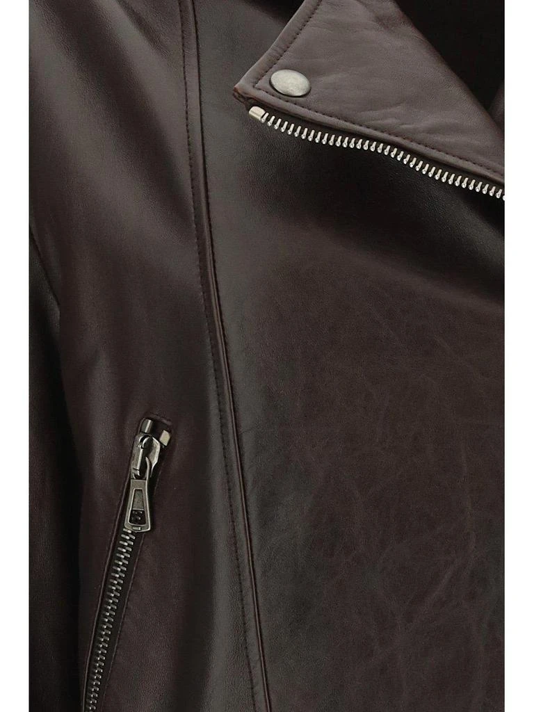 商品Max Mara|SportMax Zip-up Leather Biker Jacket,价格¥5331,第3张图片详细描述