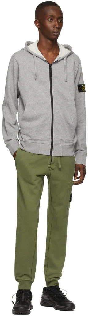 商品Stone Island|Grey Fleece Hoodie,价格¥2055,第4张图片详细描述